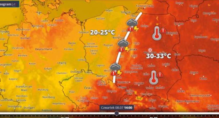 IMGW wydał dwa ostrzeżenia meteorologiczne dla powiatu przasnyskiego