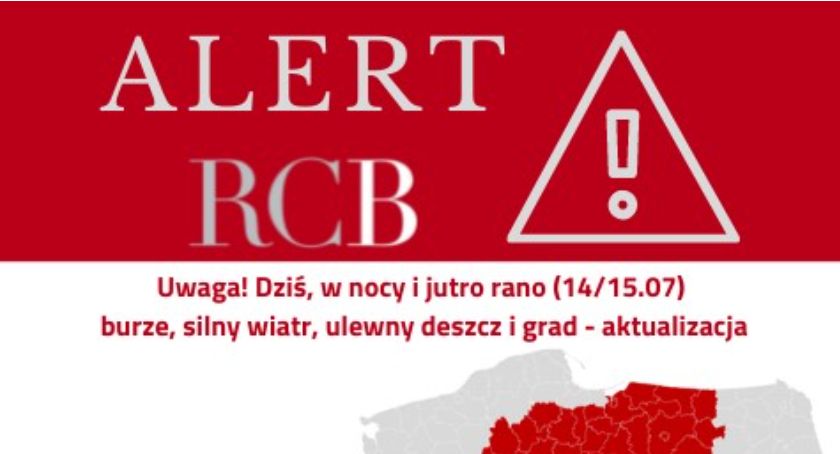Uwaga! Ostrzeżenie najwyższego stopnia dla powiatu przasnyskiego.