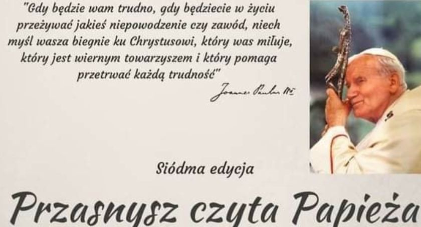 Przasnysz czyta Papieża