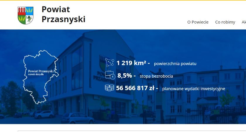 Nowa witryna internetowa Powiatu Przasnyskiego
