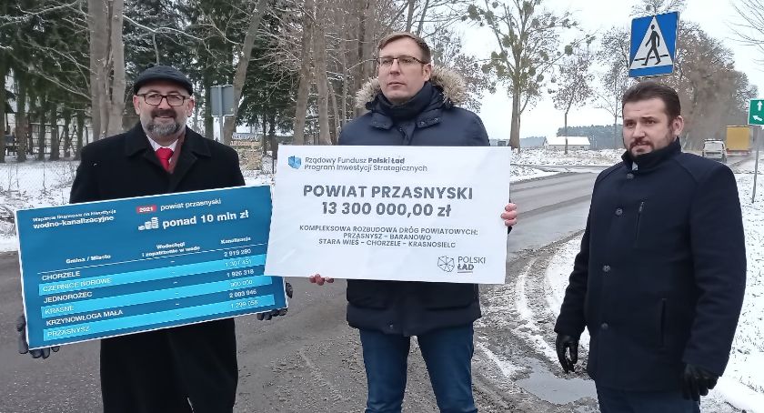 Minister Maciej Małecki przekazał promesy Polskiego Ładu samorządom Powiatu Przasnyskiego