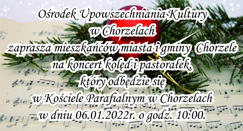 Koncert kolęd i pastorałek w Chorzelach