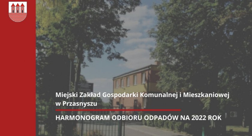 Uwaga. Nowy harmonogram odbioru odpadów dla Miasta Przasnysz