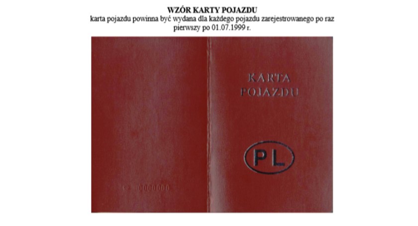 Zniknie obowiązek posiadania karty pojazdu i nalepki kontrolnej