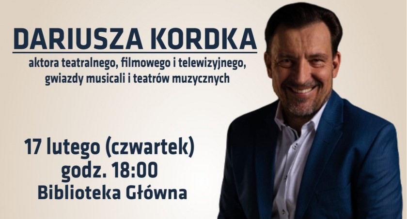 Recital Dariusza Kordka na walentynki z biblioteką