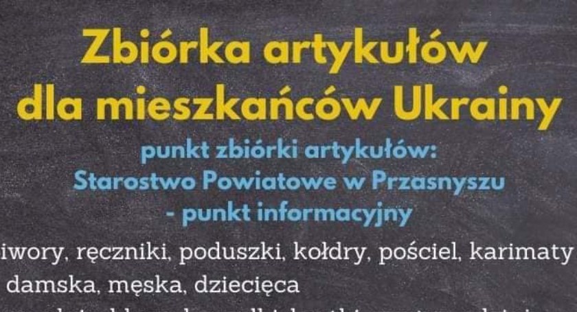 Trwają zbiórki artykułów dla mieszkańców Ukrainy. Przasnyszanie włączyli się w pomoc