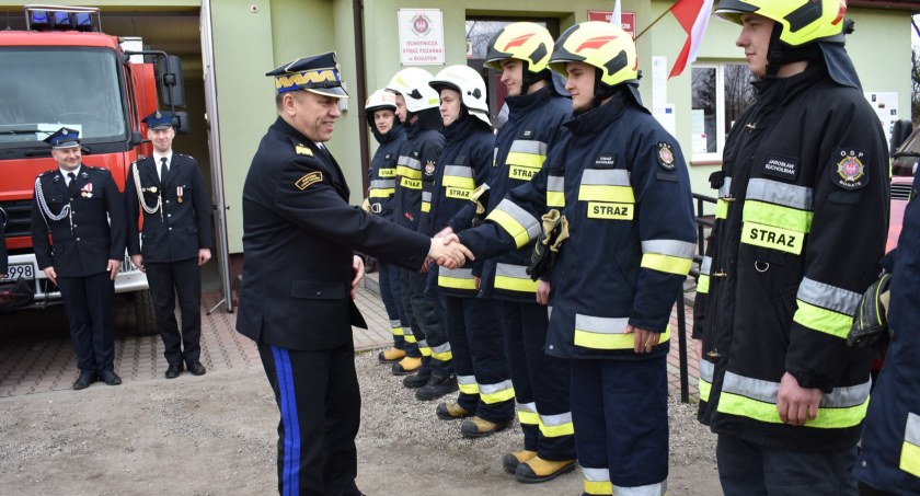 Wizytacja Generała Jarosława Nowosielskiego w jednostce OSP Bogate
