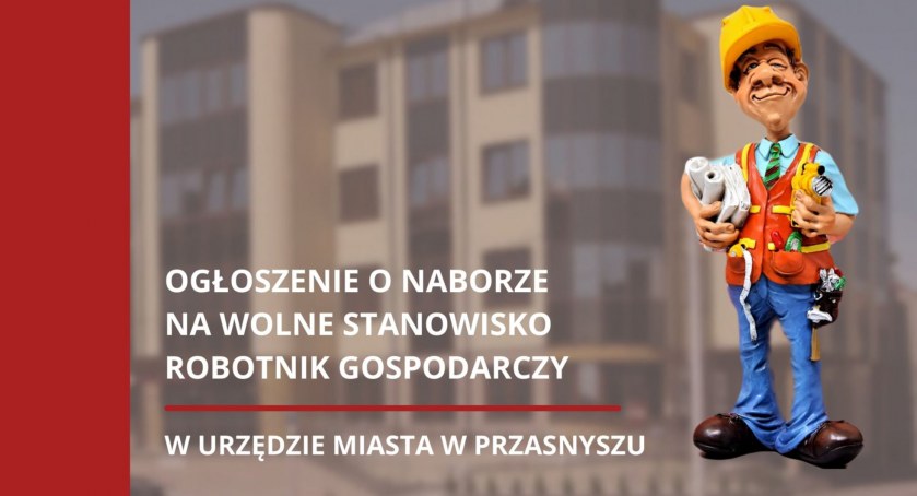 Urząd Miasta Przasnysz poszukuje pracownika
