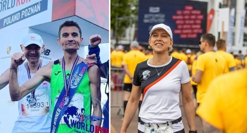 Pochodzący z Przasnysza Dariusz Nożyński wygrywa Wings For Life w Poznaniu. Edyta Sobierańska z bardzo dobrym wynikiem
