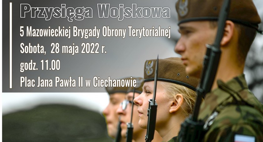 Przysięga terytorialsów na ciechanowskim Rynku