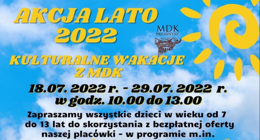 Słoneczne wakacje z MDKiem [Program]