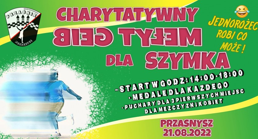 Charytatywny Bieg tyłem dla Szymka