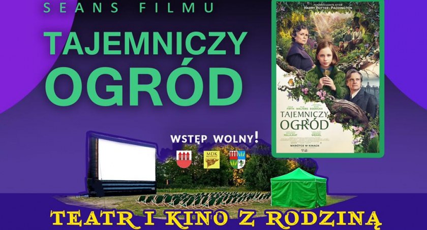 Tajemniczy Ogród w plenerowym kinie pod chmurką