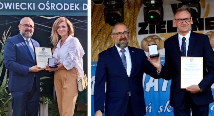 Starosta Przasnyski podczas dożynek przyznał dwa kolejne medale „Gloria Prasnensis Terrae