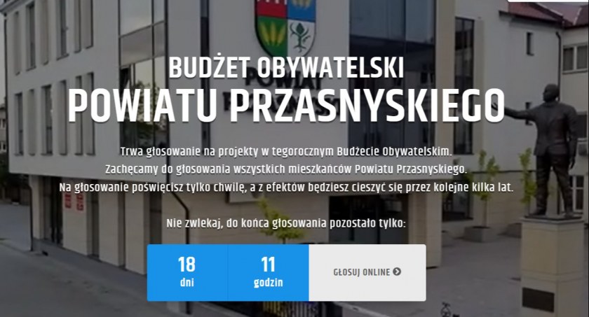 Wyłoniono projekty Budżetu Obywatelskiego Powiatu Przasnyskiego w 2022. Głosowanie rozpoczęte!