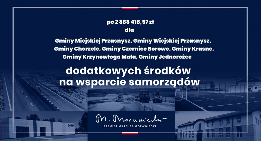 Gminy Powiatu Przasnyskiego, Ciechanowskiego, Mławskiego, Płońskiego i Żuromińskiego mogą otrzymać dodatkowe środki od rządu