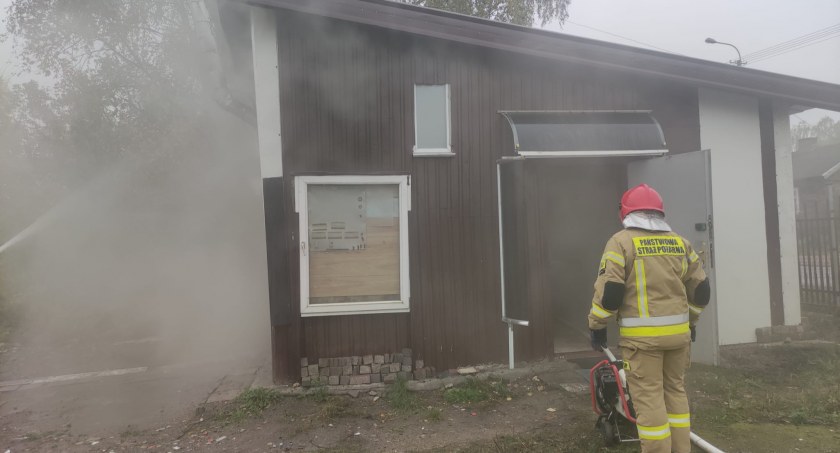 Pożar budynku gospodarczego w Dobrzankowie