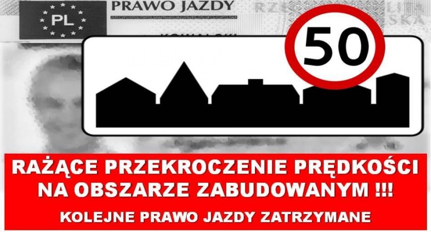 115 km/h w obszarze zabudowanym. 22-latek został ukarany