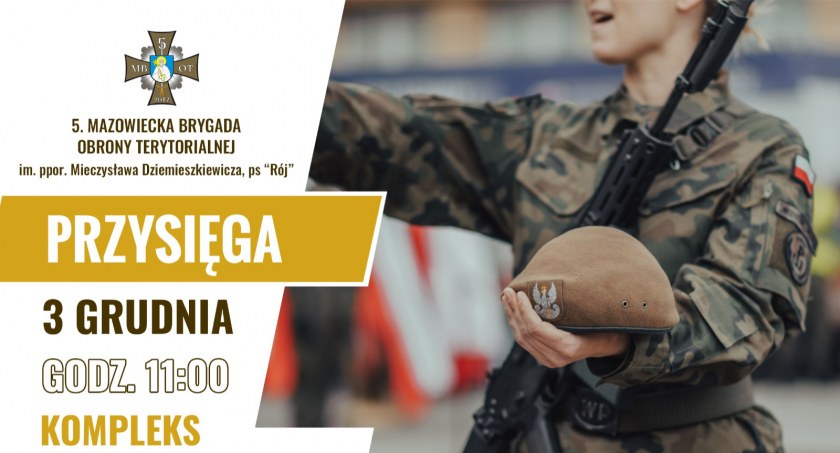 Przysięga wojskowa w Mazowieckiej Piątce