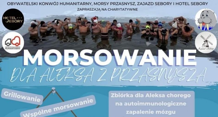Charytatywne morsowanie dla Aleksego z Przasnysza