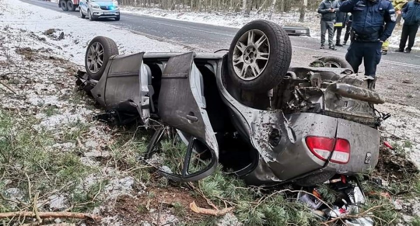 Wypadek na trasie Małowidz-Połoń. Poszkodowana jedna osoba.