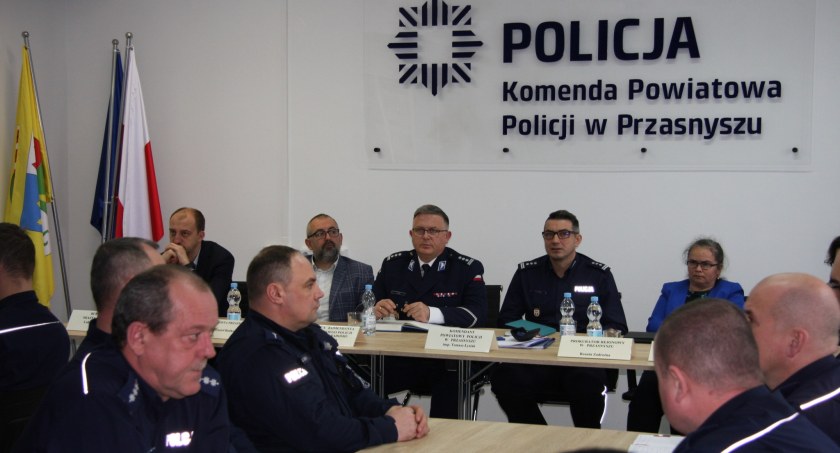 Odprawa roczna przasnyskiej policji