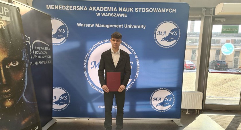 Jakub Bońkowski, uczeń ZSP, stypendystą Ministra Edukacji i Nauki 