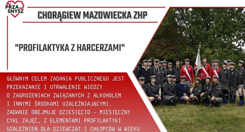 Profilaktyka z Harcerzami - zadanie publiczne Miasta Przasnysz w zakresie przeciwdziałania uzależnieniom i patologiom społecznym