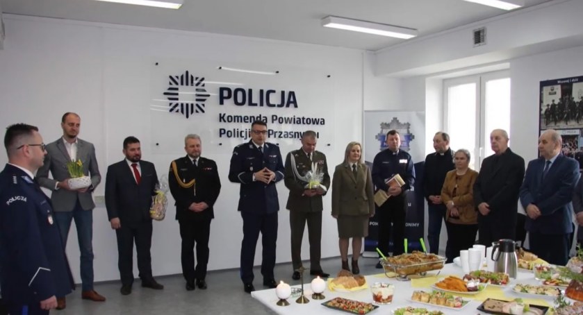 Spotkanie wielkanocne w KPP Przasnysz