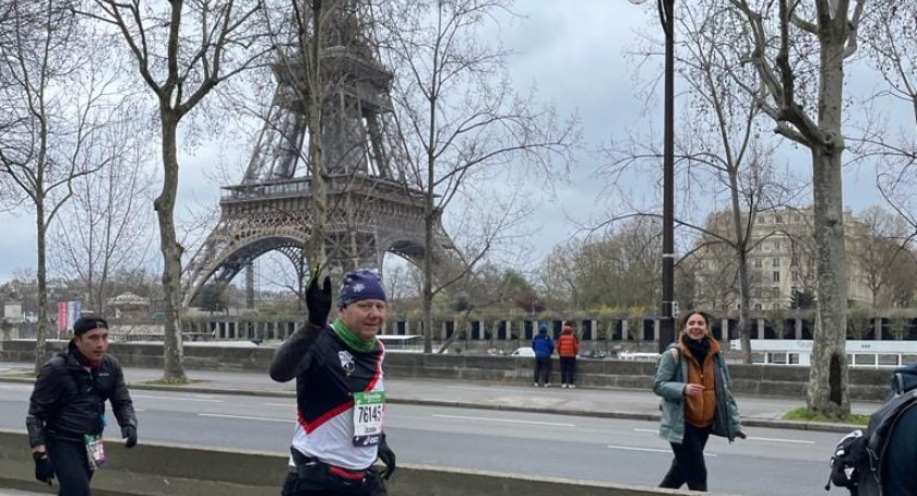 67- letni zawodnik Klubu Sportowego Przaśnik Przasnysz wziął udział w imprezie biegowej we Francji