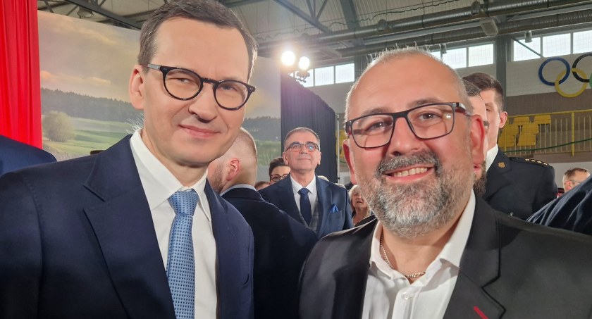 Starosta Przasnyski Krzysztof Bieńkowski na konwencji PiS dotyczącej rolniczej tarczy antykryzysowej
