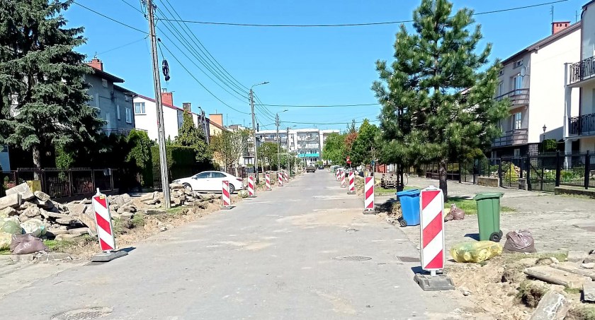 Przasnysz: Trwa modernizacja ulic: Matuszewskiego i Żeromskiego