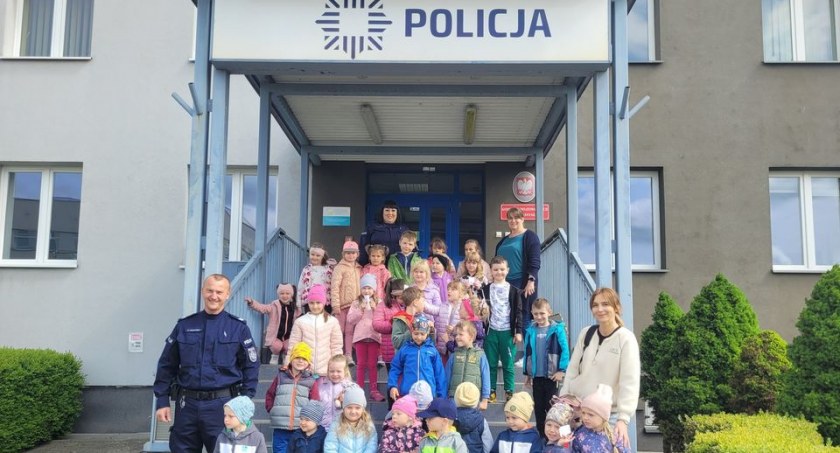 Przedszkolaki z wizytą na przasnyskiej Komendzie