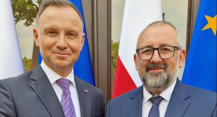 Starosta Krzysztof Bieńkowski z okazji obchodów Dnia Samorządu Terytorialnego spotkał się z Prezydentem Andrzejem Dudą