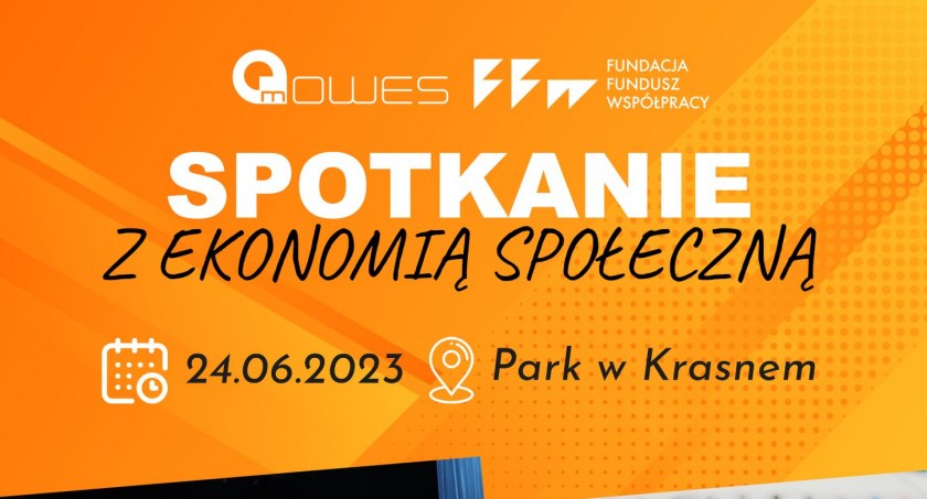 Spotkanie z ekonomią społeczną w parku w Krasnem