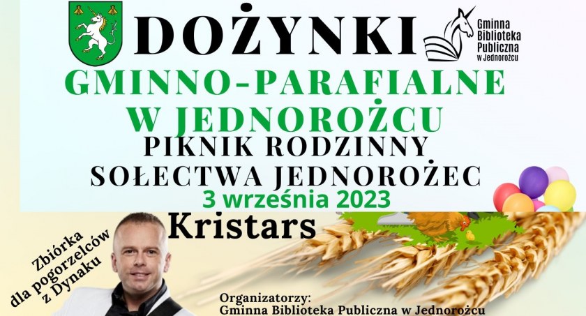 Dożynki Gminno-Parafialne w Jednorożcu [Program]