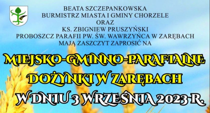 Miejsko-Gminno-Parafialne Dożynki w Zarębach [Program]