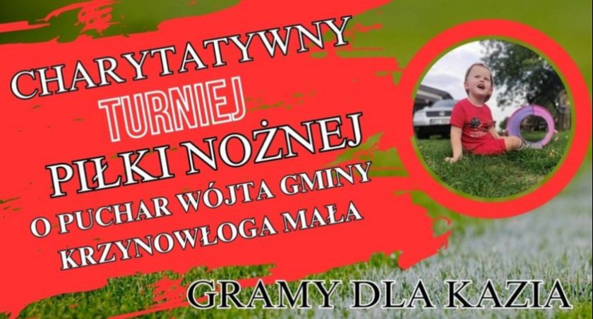 Charytatywny turniej piłki nożnej o Puchar Wójta Gminy Krzynowłoga Mała