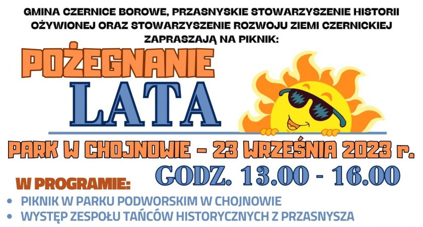 Pożegnanie lata w parku podworskim w Chojnowie