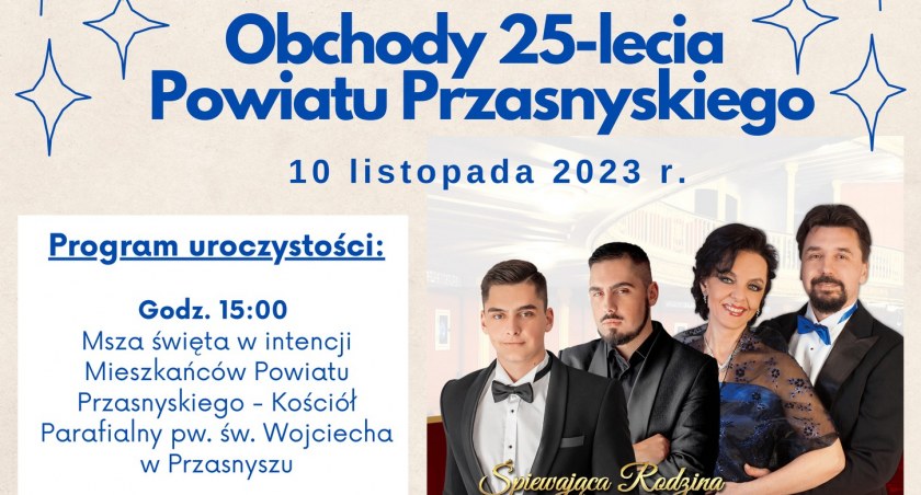 Obchody 25–lecia Powiatu Przasnyskiego [Program]
