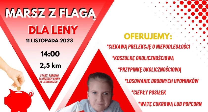 Marsz z flagą dla Leny