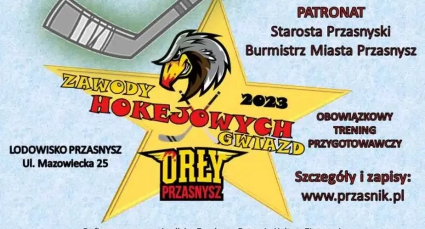 Zawody Hokejowych Gwiazd pod patronatem Starosty Przasnyskiego