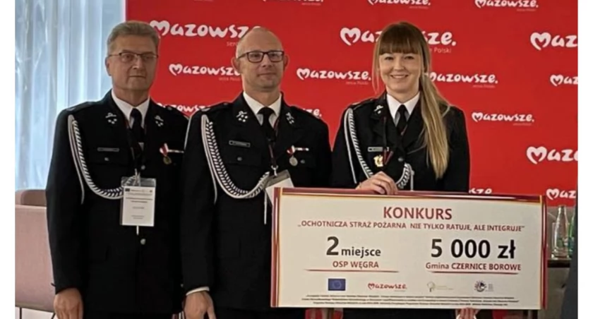 Jednostka OSP KSRG Węgra laureatem konkursu Ochotnicza Straż Pożarna nie tylko ratuje, ale integruje