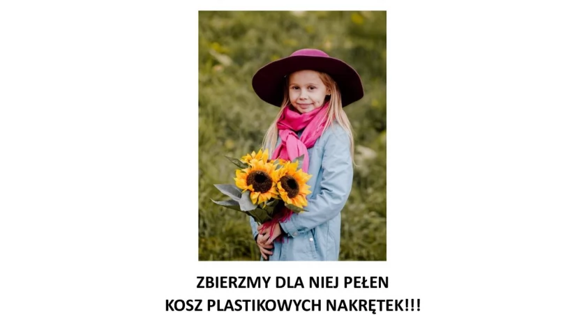 Zbiórka nakrętek dla Oli zmagającej się z mukowiscydozą