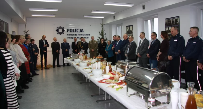 Spotkanie wigilijne w przasnyskiej Komendzie Policji