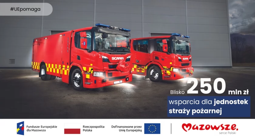 OSP Krasne, Bogate, Rostkowo, Zaręby z nowymi wozami strażackimi dzięki wsparciu UE