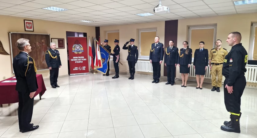 Uroczyste ślubowanie strażaka PSP
