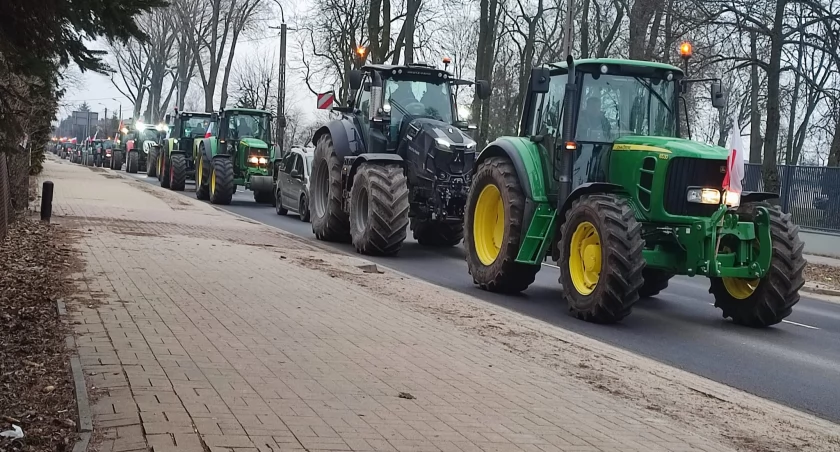 Protest rolników z powiatu przasnyskiego
