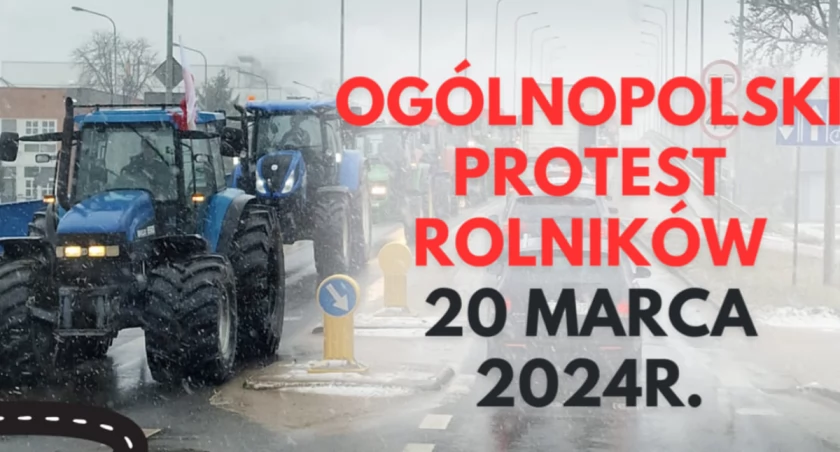 Uwaga. Ogólnopolski protest rolników. Przasnysz będzie zablokowany!