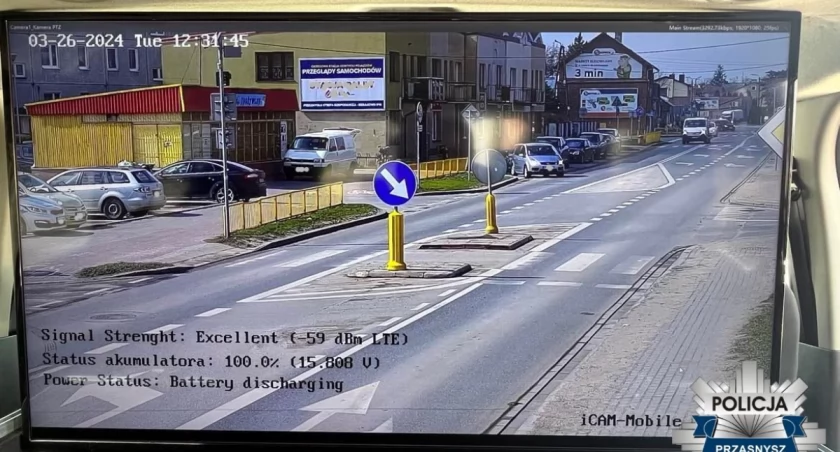 Policyjne działania z wykorzystaniem urządzenia monitorującego iCam.